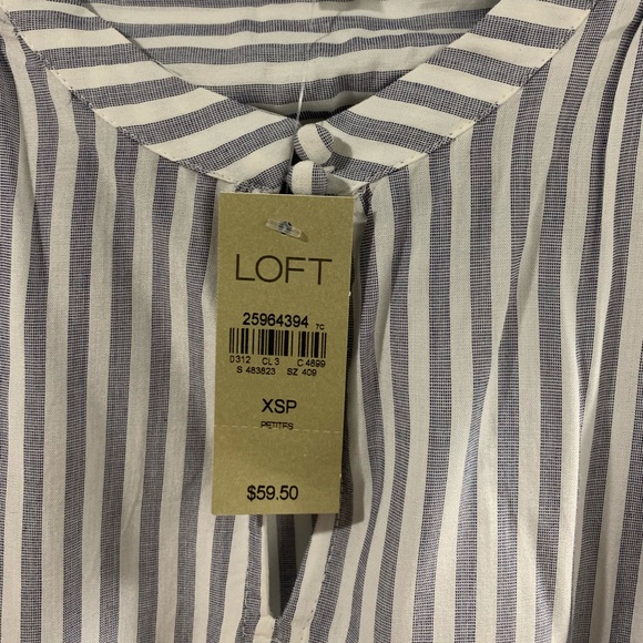 NWT loft stripped blouse - Picture 5 of 7